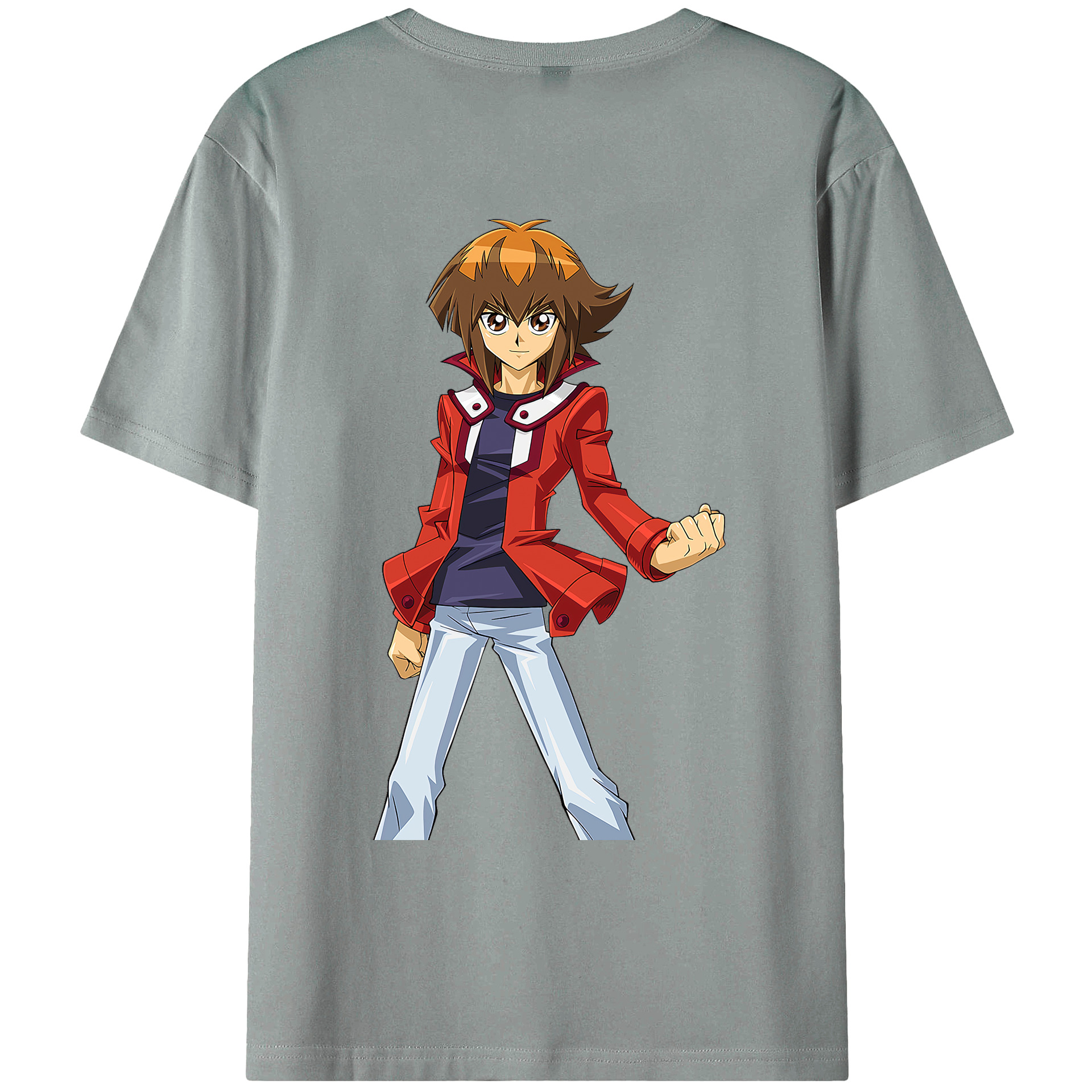 （画像用） 遊☆戯☆王 Yu-Gi-Oh! 綿100％ メンズ半袖Tシャツ（バックプリント） 通気性